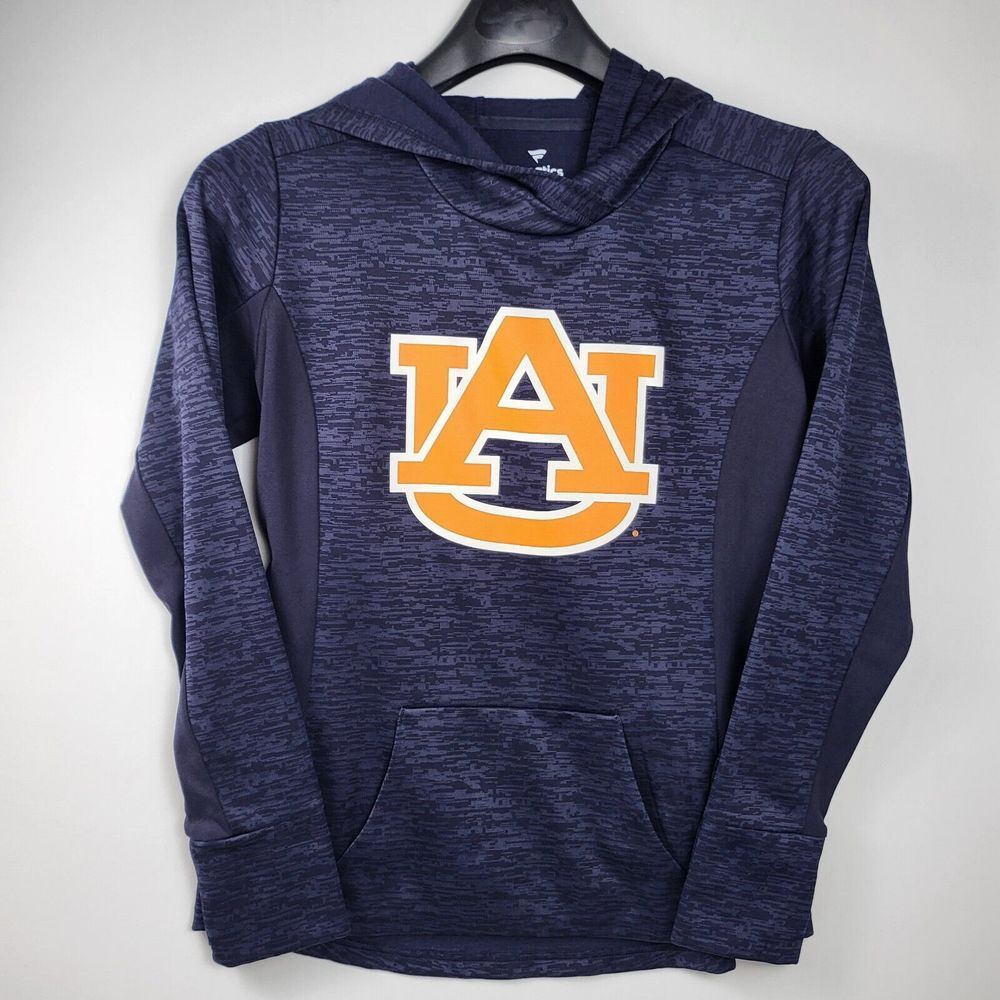 Fanatics Unversity of Auburn Tigers Hoodie Womens Size Medium Blue Sweatshirt
